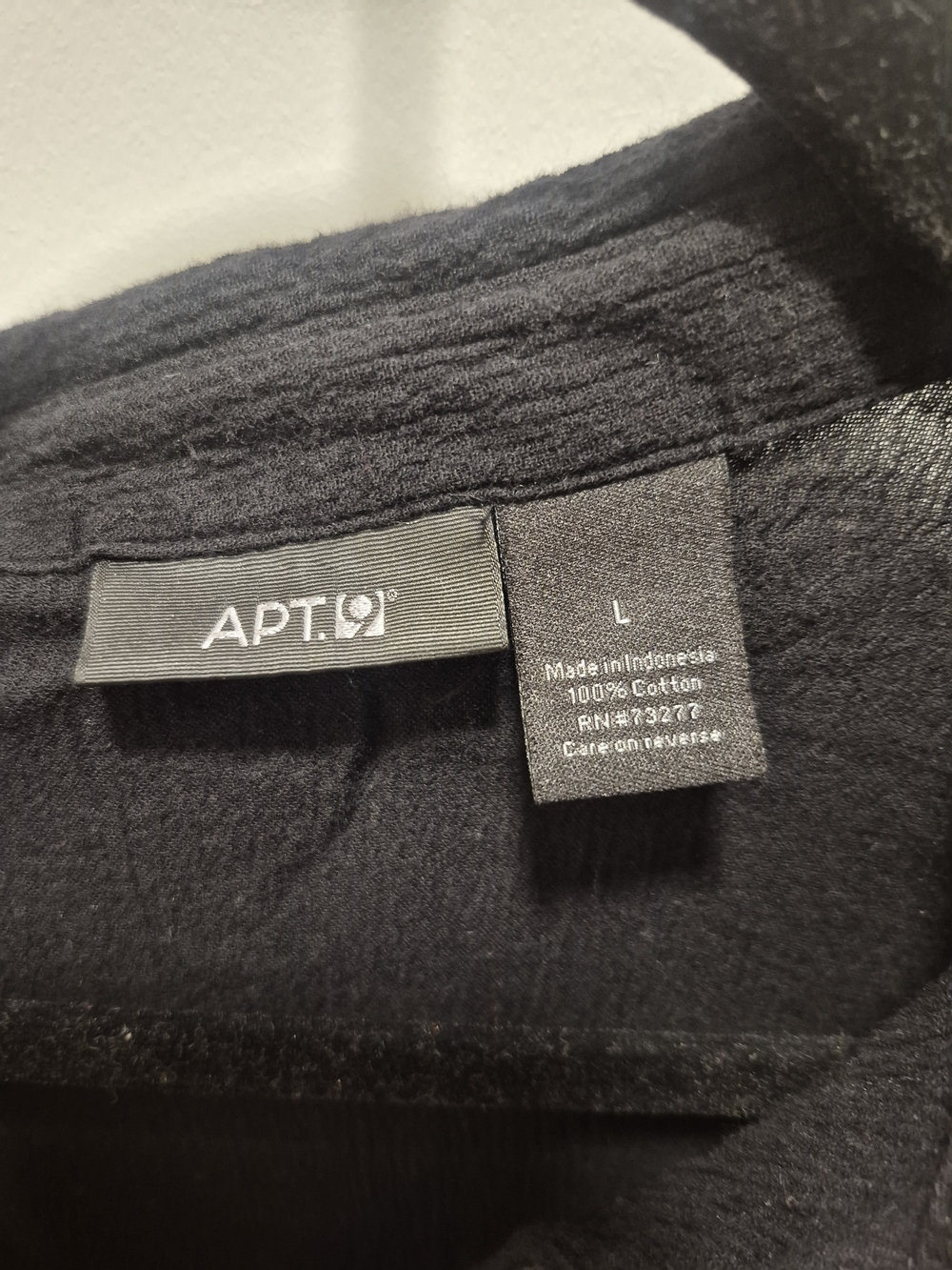 Apt. 9 Black Textured Casual Button-Down Shirt - Picture 2 of 3